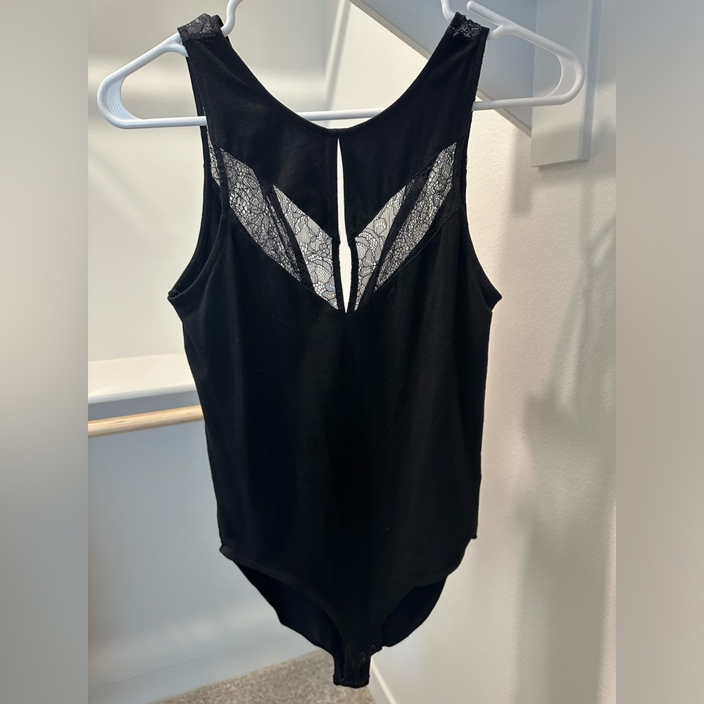Black lace bodysuit